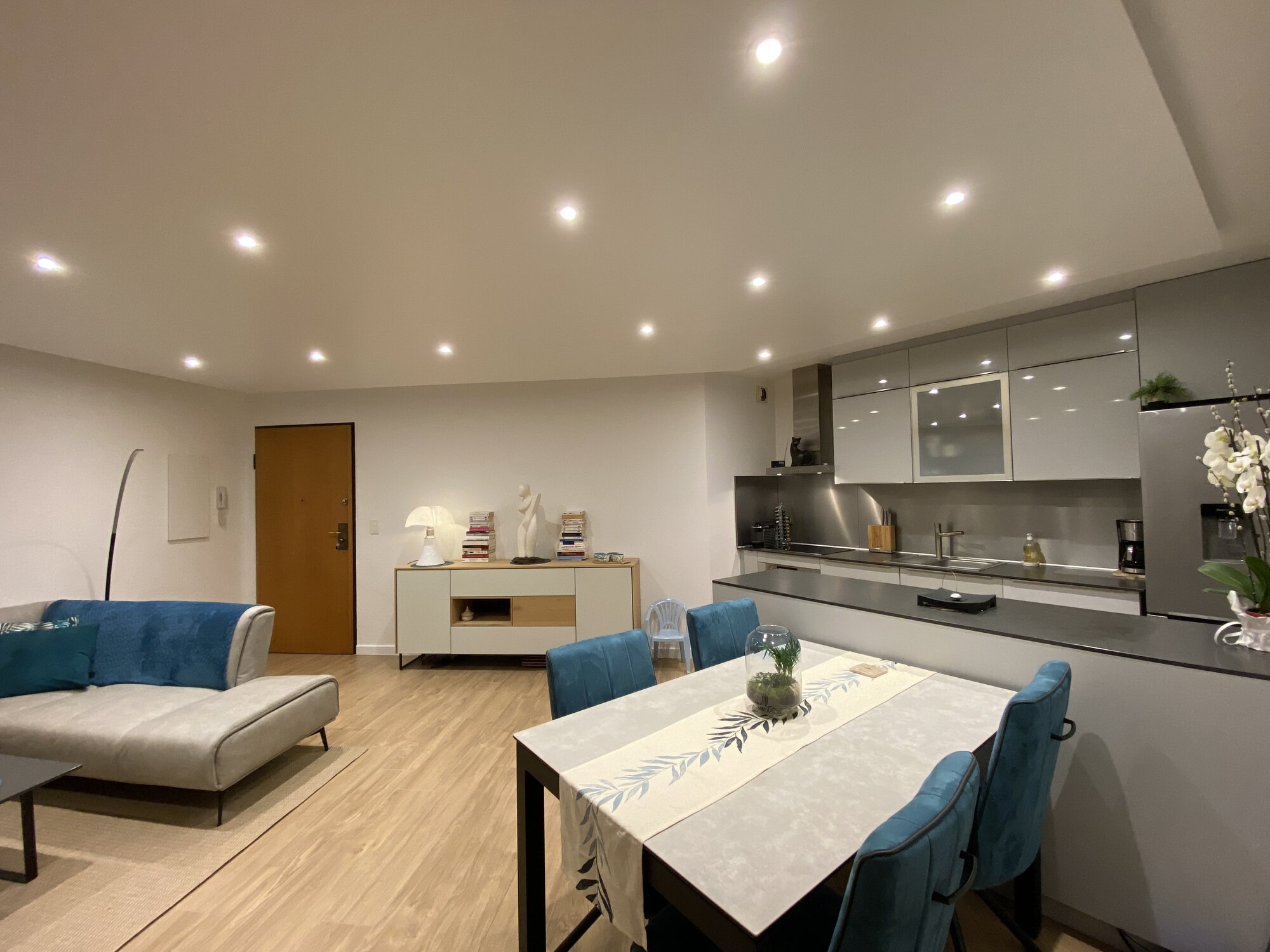 Séjour et cuisine ouverte